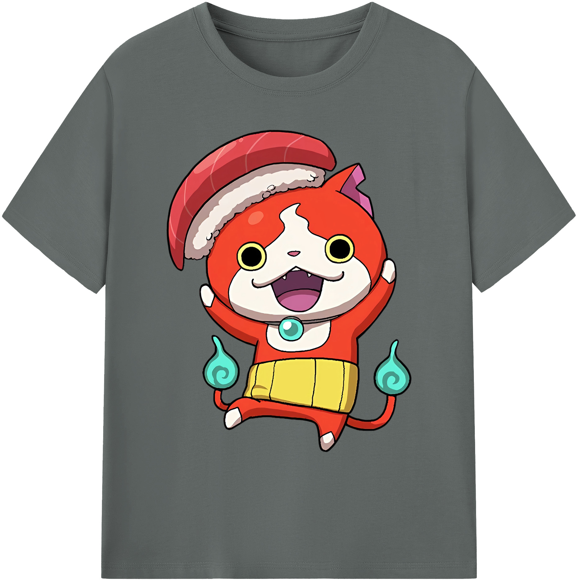（画像用） 妖怪ウォッチ Yo-kai Watch 綿100％ メンズ半袖Tシャツ｜肌触りやわらか＆通気性